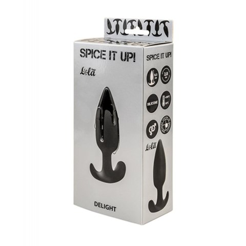Plug, korek analny-Anal plug, korek analny with misplaced center of gravity Spice it up Delight Black Plug, korek analny-Anal plug, korek analny with misplaced center of gravity Spice it up Delight Black