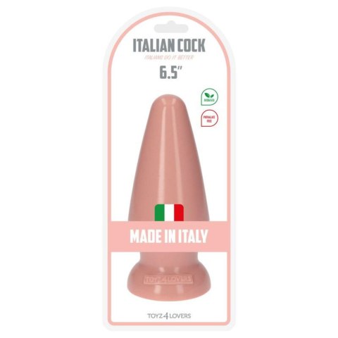 Plug, korek analny-Italian Cock 6,5""Flesh