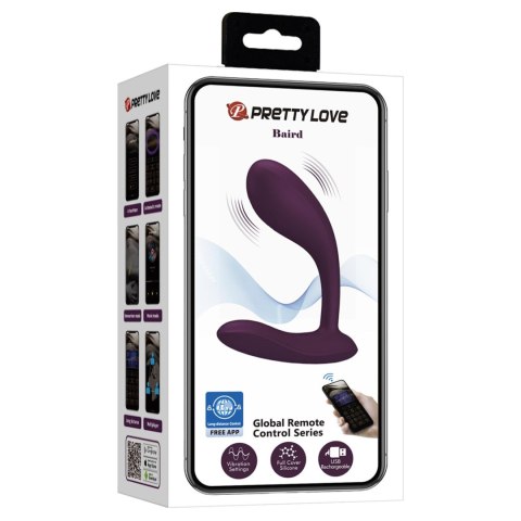 2 WIBRATOR - Baird Purple, 22 vibration functions Mobile APP Long-distance Control 2 WIBRATOR - Baird Purple, 22 vibration functions Mobile APP Long-distance Control