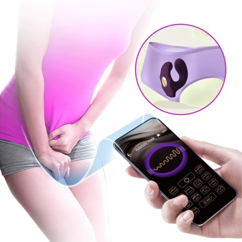 2 WIBRATOR - Billy Purple, 22 vibration functions Mobile APP remote control