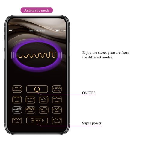 2 WIBRATOR - Billy Purple, 22 vibration functions Mobile APP remote control
