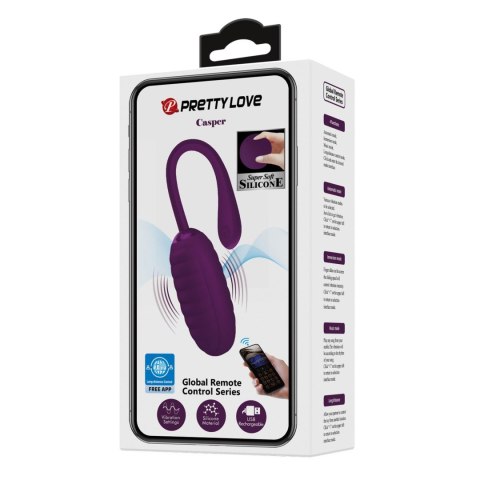 PRETTY LOVE - CASPER Purple 12 vibration functions Mobile APP remote control PRETTY LOVE - CASPER Purple 12 vibration functions Mobile APP remote control