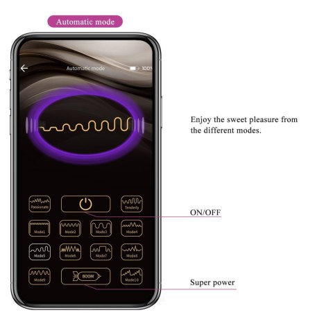 PRETTY LOVE - CASPER Purple 12 vibration functions Mobile APP remote control PRETTY LOVE - CASPER Purple 12 vibration functions Mobile APP remote control