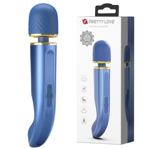 2 WIBRATOR - Colorful Wibrator, masażer, wand Blue, 7 vibration functions 5 levels of speed control 2 WIBRATOR - Colorful Wibrator, masażer, wand Blue, 7 vibration functions 5 levels of speed control