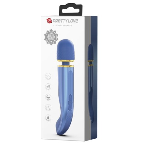2 WIBRATOR - Colorful Wibrator, masażer, wand Blue, 7 vibration functions 5 levels of speed control 2 WIBRATOR - Colorful Wibrator, masażer, wand Blue, 7 vibration functions 5 levels of speed control