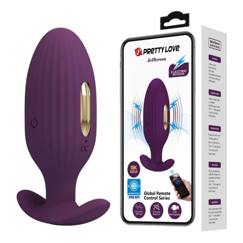 PRETTY LOVE - Jefferson, 12 vibration functions 3 electric shock functions Mobile APP Long-distance Control PRETTY LOVE - Jefferson, 12 vibration functions 3 electric shock functions Mobile APP Long-distance Control