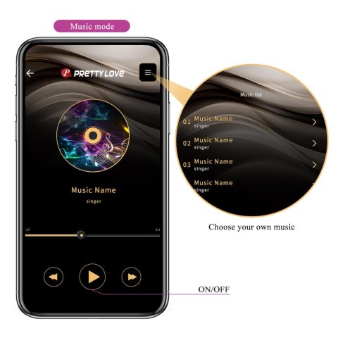 PRETTY LOVE - Jefferson, 12 vibration functions 3 electric shock functions Mobile APP Long-distance Control PRETTY LOVE - Jefferson, 12 vibration functions 3 electric shock functions Mobile APP Long-distance Control