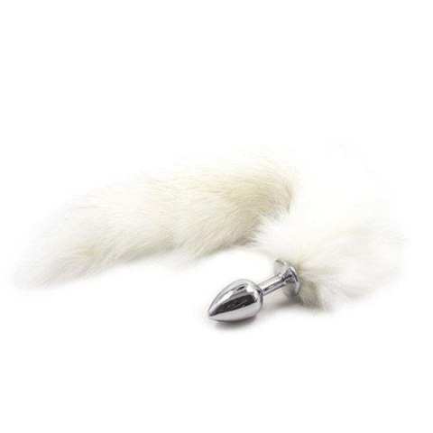 Plug, korek analny anale con coda Long Fox Tail bianca Plug, korek analny anale con coda Long Fox Tail bianca