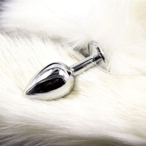 Plug, korek analny anale con coda Long Fox Tail bianca Plug, korek analny anale con coda Long Fox Tail bianca