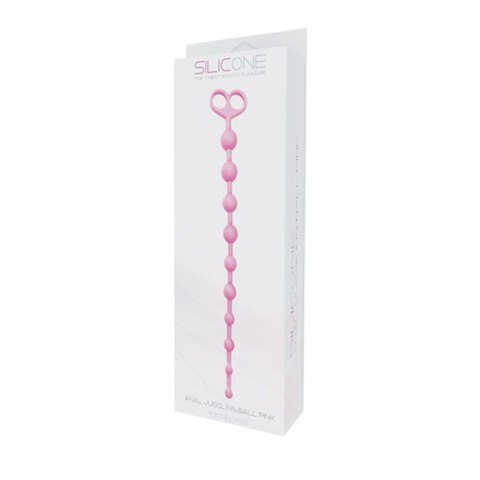 Plug, korek analny/kulki-FALLO ANALE ANAL JUGGLING BALL SILICONE PINK