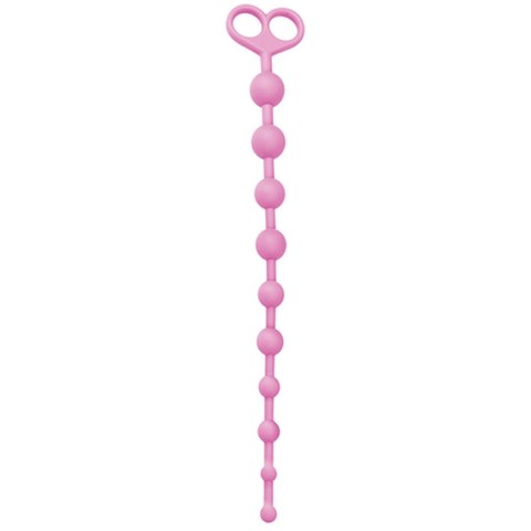 Plug, korek analny/kulki-FALLO ANALE ANAL JUGGLING BALL SILICONE PINK