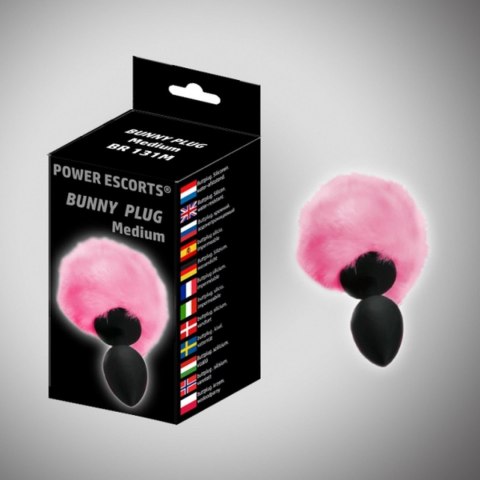 Bunny plug, korek analny small black with pink tail 7,2 x 3,2 cm / 2,8 x 1,26 inch Bunny plug, korek analny small black with pink tail 7,2 x 3,2 cm / 2,8 x 1,26 inch