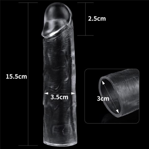 Flawless Clear Penis Sleeve Add 1'' Flawless Clear Penis Sleeve Add 1''