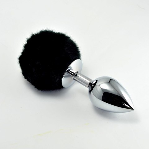 Pompon Metal Plug, korek analny Small Black Pompon Metal Plug, korek analny Small Black