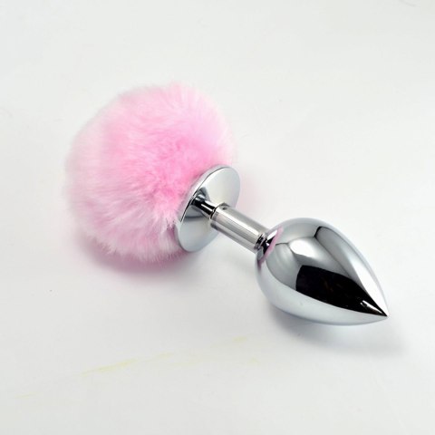 Pompon Metal Plug, korek analny Small Pink Pompon Metal Plug, korek analny Small Pink