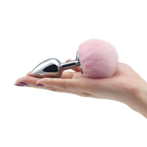 Pompon Metal Plug, korek analny Small Pink Pompon Metal Plug, korek analny Small Pink
