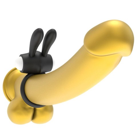 Power Clit Silicone Cockring Black Power Clit Silicone Cockring Black