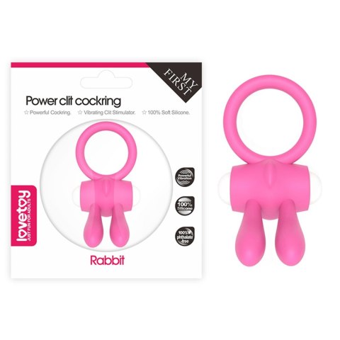Power Clit Silicone Cockring Pink Power Clit Silicone Cockring Pink