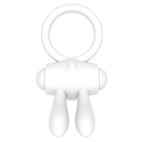 Power Clit Silicone Cockring White Power Clit Silicone Cockring White