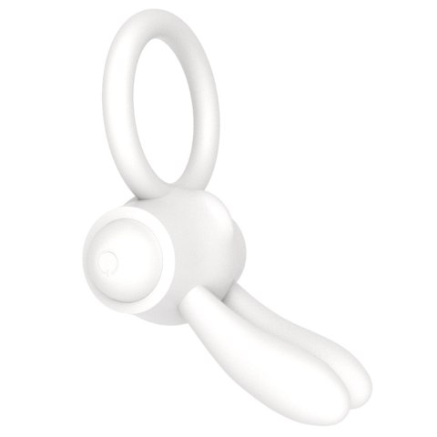 Power Clit Silicone Cockring White Power Clit Silicone Cockring White