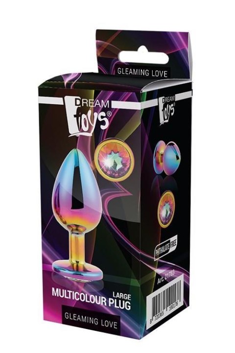 GLEAMING LOVE MULTICOLOUR plug, korek analny LARGE GLEAMING LOVE MULTICOLOUR plug, korek analny LARGE