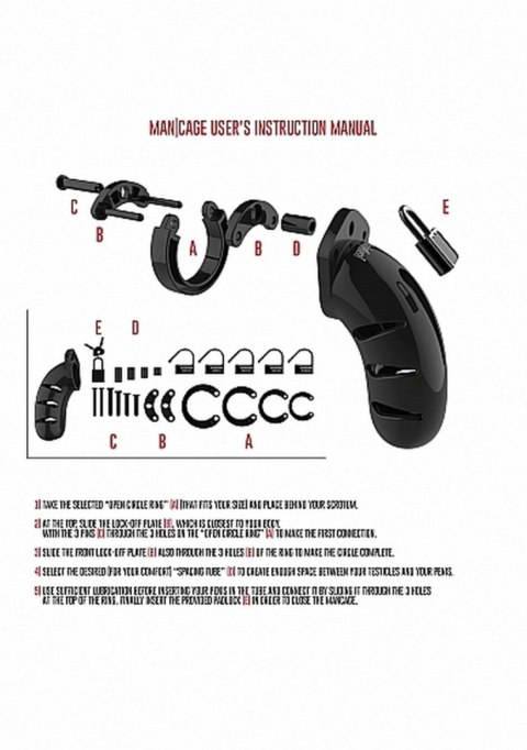 Model 06 - Chastity - 5.5"" - Cock Cage - Black Model 06 - Chastity - 5.5"" - Cock Cage - Black