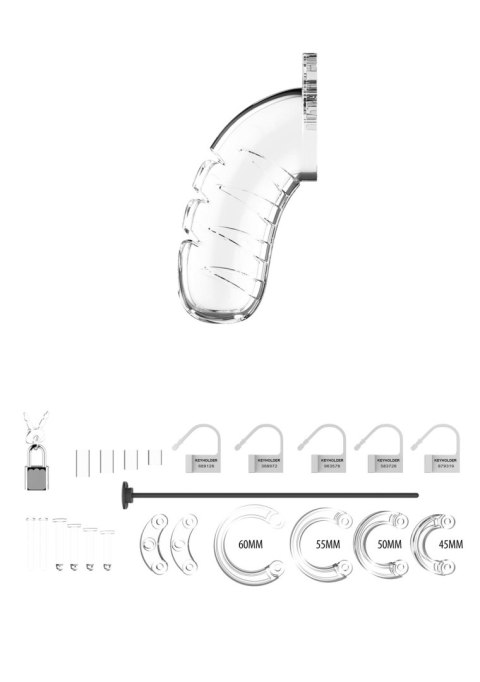 Model 16 - Chastity - 4.5"""" - Cock Cage - Transparent Model 16 - Chastity - 4.5"""" - Cock Cage - Transparent