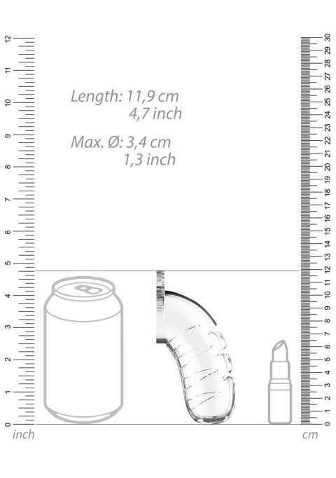 Model 16 - Chastity - 4.5"""" - Cock Cage - Transparent Model 16 - Chastity - 4.5"""" - Cock Cage - Transparent