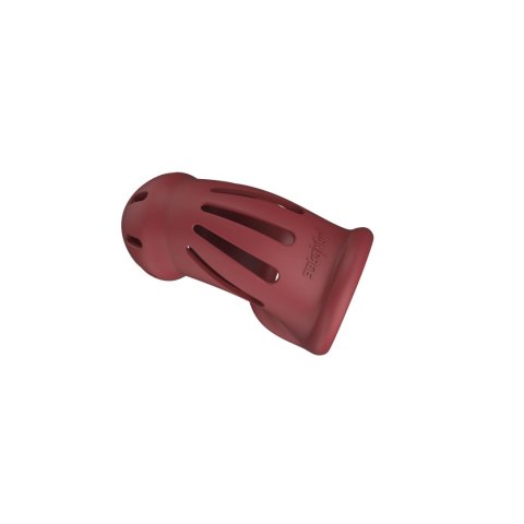 Model 28 - Ultra Soft Silicone Chastity Cage - Red Model 28 - Ultra Soft Silicone Chastity Cage - Red