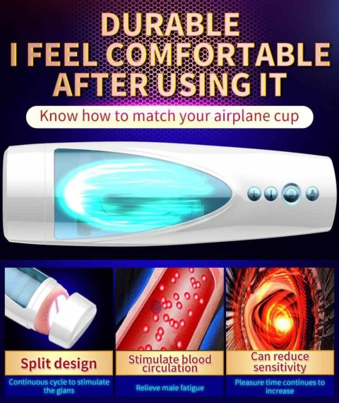 Masturbator-Vibrating, Rotating and Flashing Masturbation USB 10+10 Function / Talk Mode Masturbator-Vibrating, Rotating and Flashing Masturbation USB 10+10 Function / Talk Mode