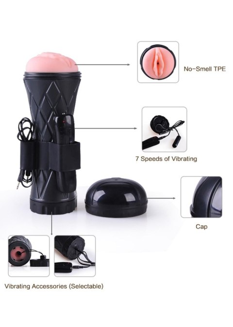 Masturbator-Vibrating Vagina cyber skin- Latarka Masturbator-Vibrating Vagina cyber skin- Latarka