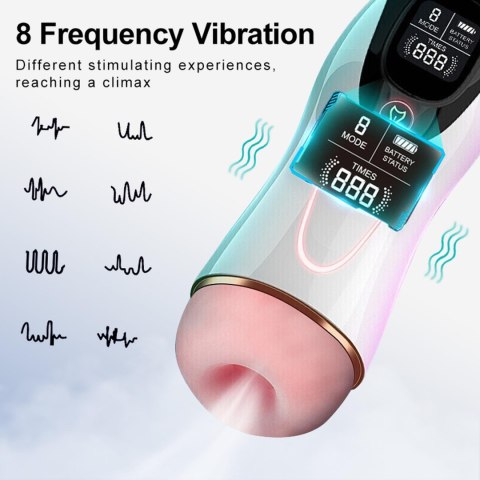 Masturbator-Vibration 8 Vibration modes + Interactive function Masturbator-Vibration 8 Vibration modes + Interactive function