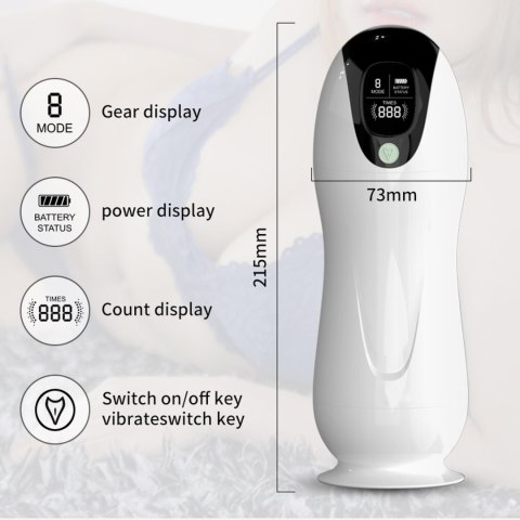 Masturbator-Vibration 8 Vibration modes + Interactive function Masturbator-Vibration 8 Vibration modes + Interactive function
