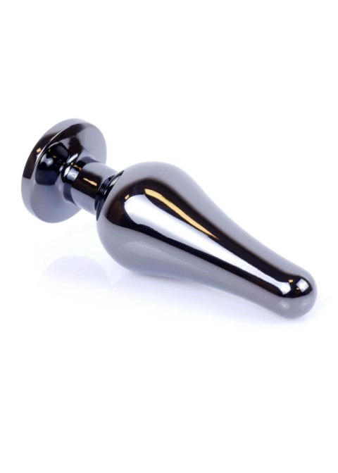 Plug, korek analny, Korek analny-Jewellery Dark Silver BUTT plug, korek analny- Pink