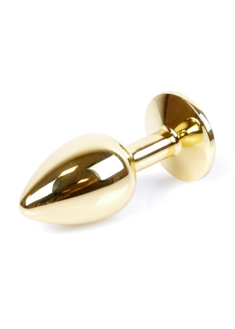 Plug, korek analny, Korek analny-Jewellery Gold plug, korek analny- Purple
