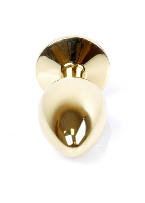 Plug, korek analny, Korek analny-Jewellery Gold plug, korek analny- Purple