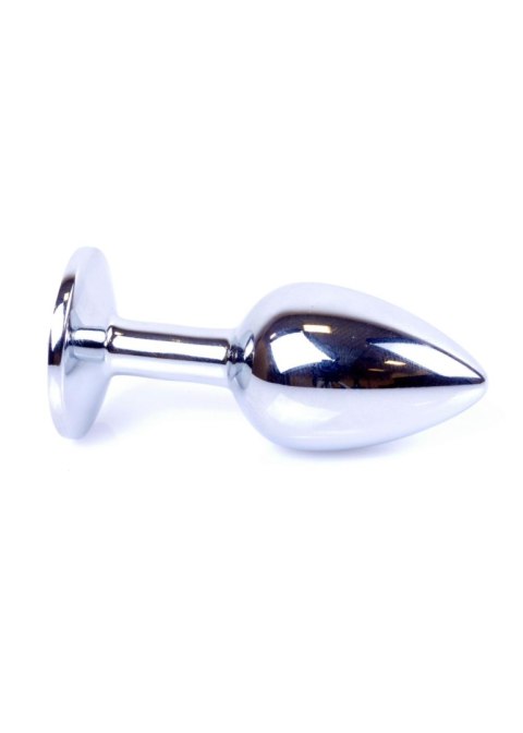 Plug, korek analny, Korek analny-Jewellery Silver plug, korek analny- Purple