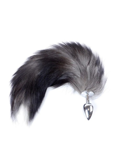 Plug, korek analny-Fox TAIL- Black XXL Plug, korek analny-Fox TAIL- Black XXL