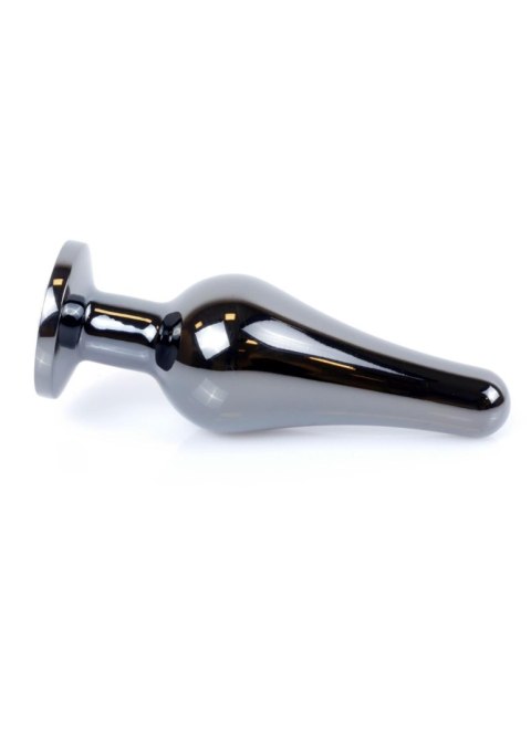 Plug, korek analny, Korek analny-Jewellery Dark Silver BUTT plug, korek analny- Dark Blue