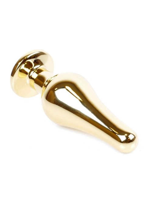 Plug, korek analny, Korek analny-Jewellery Gold BUTT plug, korek analny- Pink
