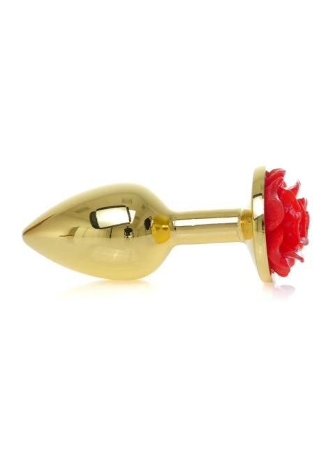 Plug, korek analny, Korek analny-Jewellery Gold plug, korek analny ROSE- Red Plug, korek analny, Korek analny-Jewellery Gold plug, korek analny ROSE- Red