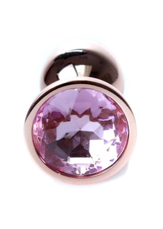 Plug, korek analny, Korek analny-Jewellery Red Gold plug, korek analny- Rose
