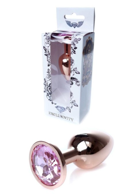 Plug, korek analny, Korek analny-Jewellery Red Gold plug, korek analny- Rose