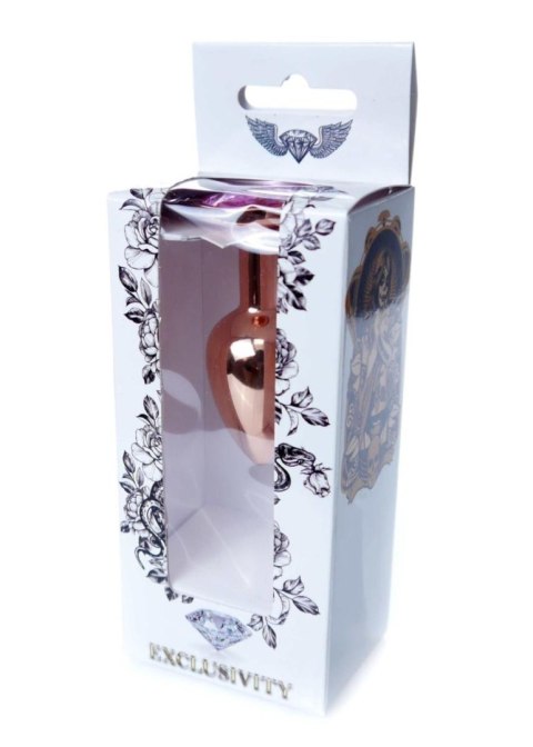 Plug, korek analny, Korek analny-Jewellery Red Gold plug, korek analny- Rose