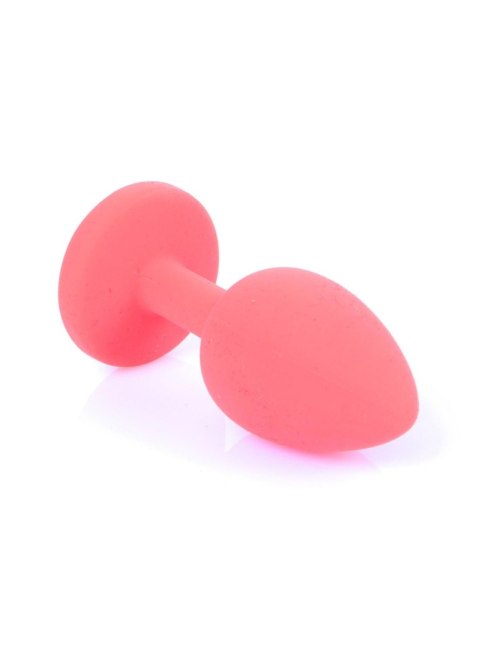 Plug, korek analny, Korek analny-Jewellery Red Silicon plug, korek analny Small- Blue Diamond