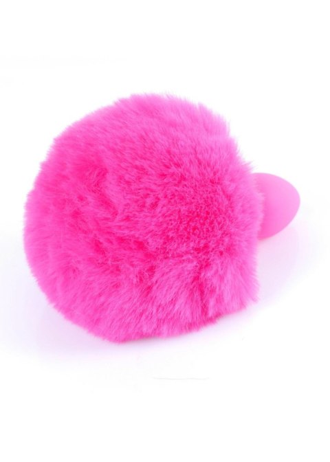 Plug, korek analny, Korek analny-Jewellery Silicon plug, korek analny - Bunny Tail - Pink