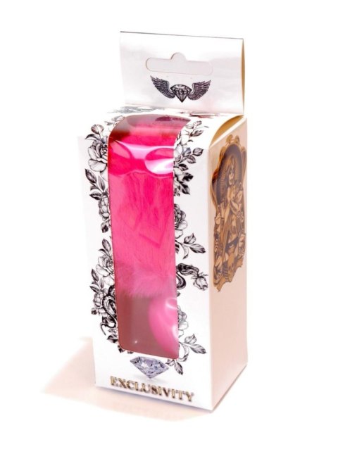 Plug, korek analny, Korek analny-Jewellery Silicon plug, korek analny - Bunny Tail - Pink