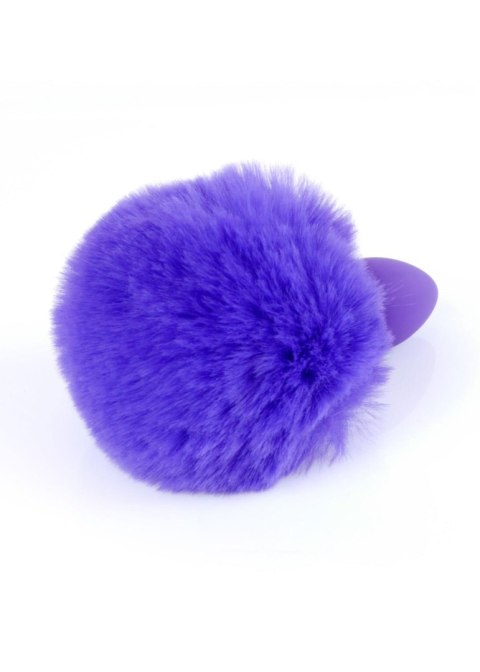 Plug, korek analny, Korek analny-Jewellery Silicon plug, korek analny - Bunny Tail - Purple