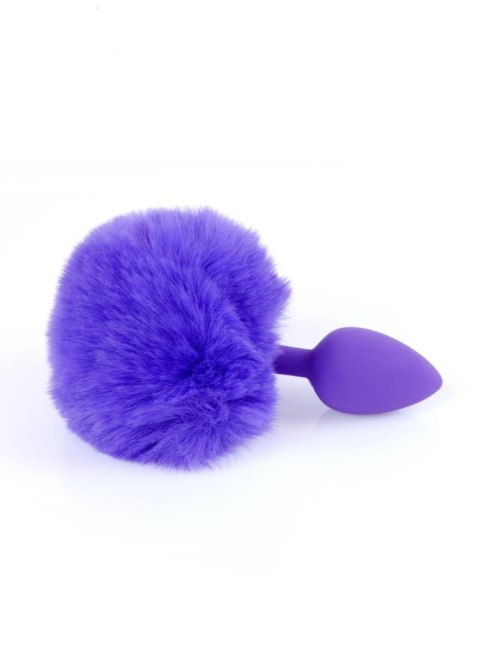 Plug, korek analny, Korek analny-Jewellery Silicon plug, korek analny - Bunny Tail - Purple