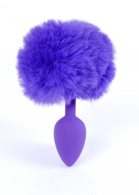 Plug, korek analny, Korek analny-Jewellery Silicon plug, korek analny - Bunny Tail - Purple